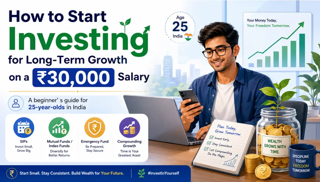 i’m 25 and earning ₹30k a month how should i start investing for long-term growth_