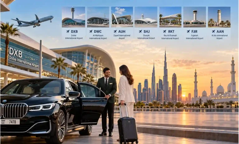 How many airports in UAE